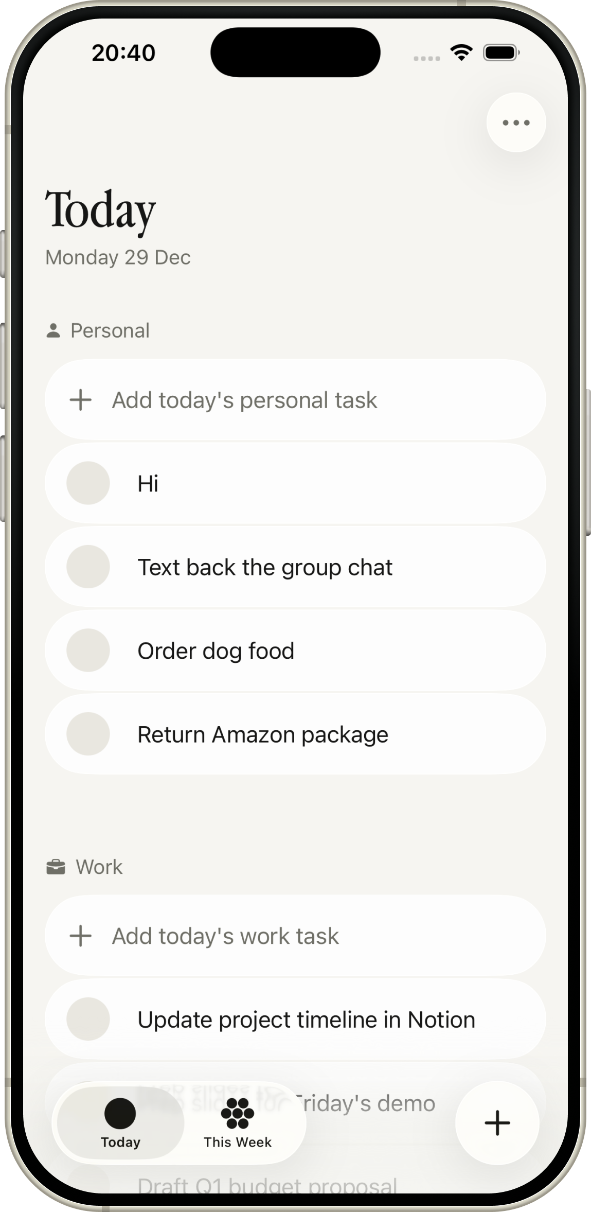 Balance App Screenshot